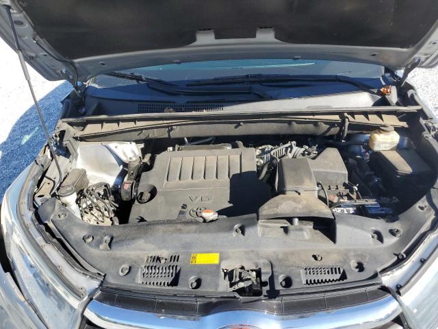 5TDKKRFH3GS121536 - 2016 TOYOTA HIGHLANDER XLE SILVER photo 12