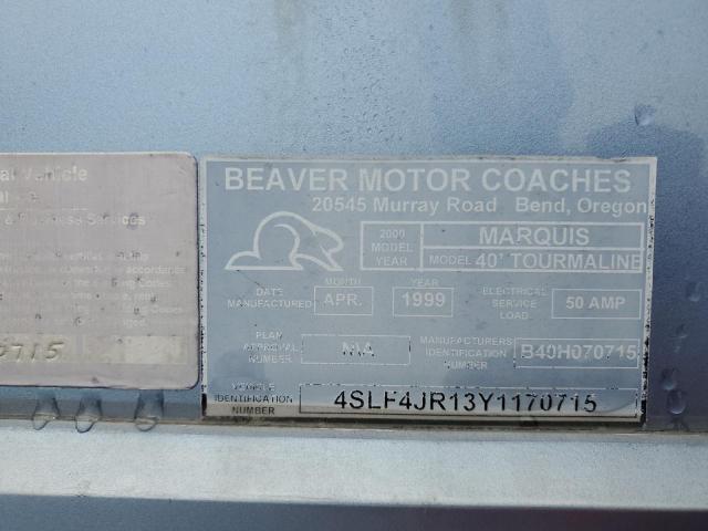 4SLF4JR13Y1170715 - 2000 BEAV MOTORHOME BLUE photo 10