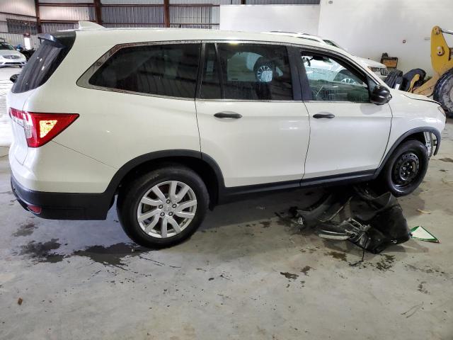 5FNYF5H17KB040057 - 2019 HONDA PILOT LX WHITE photo 3