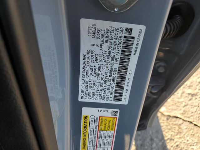 2HGFE2F59RH512862 - 2024 HONDA CIVIC SPORT 灰色 照片 12