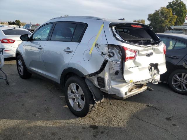 KNDPB3A28C7322987 - 2012 KIA SPORTAGE BASE SILVER photo 2