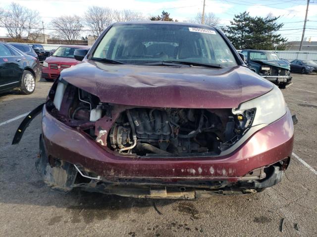 5J6RM4H36CL042610 - 2012 HONDA CR-V LX MAROON photo 5