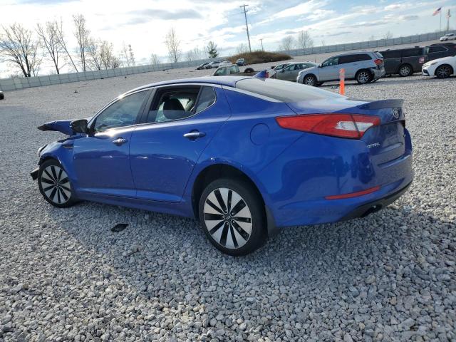 5XXGR4A62DG189477 - 2013 KIA OPTIMA SX BLUE photo 2