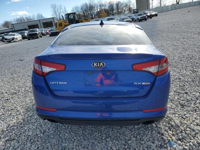 5XXGR4A62DG189477 - 2013 KIA OPTIMA SX BLUE photo 6