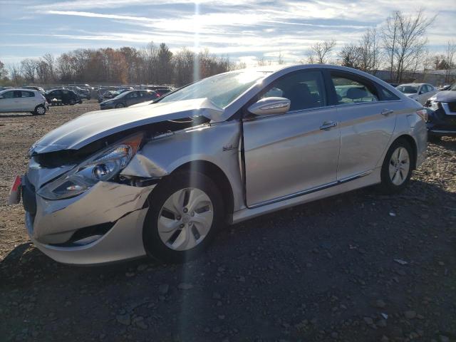 KMHEC4A48EA117845 - 2014 HYUNDAI SONATA HYBRID SILVER photo 1