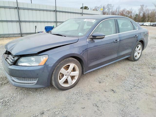 1VWBH7A34CC050077 - 2012 VOLKSWAGEN PASSAT SE BLUE photo 1