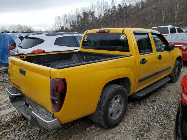 1GCCS13E078140453 - 2007 CHEVROLET COLORADO YELLOW photo 3