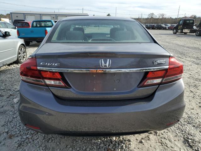 2HGFB2F58EH515884 - 2014 HONDA CIVIC LX GRAY photo 6