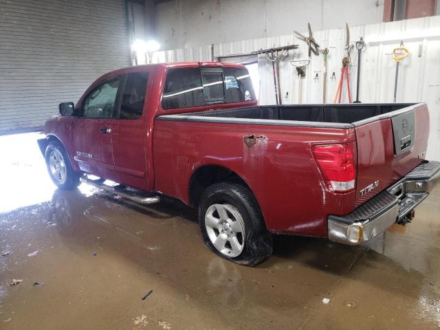 1N6BA06A35N551472 - 2005 NISSAN TITAN XE BURGUNDY photo 2