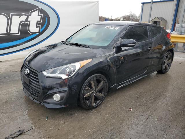 KMHTC6AE0FU232810 - 2015 HYUNDAI VELOSTER TURBO BLACK photo 1