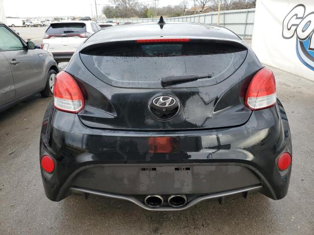 KMHTC6AE0FU232810 - 2015 HYUNDAI VELOSTER TURBO BLACK photo 6