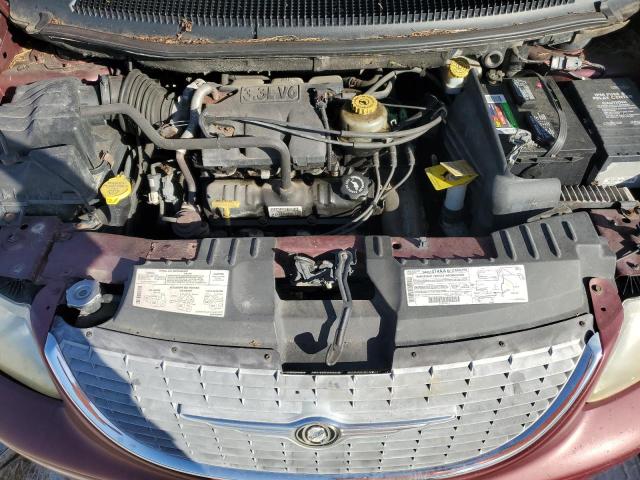 2C4GP44301R226150 - 2001 CHRYSLER TOWN & COU LX BURGUNDY photo 12