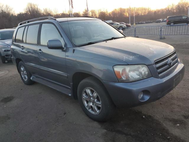 JTEEP21A540008858 - 2004 TOYOTA HIGHLANDER BLUE photo 4