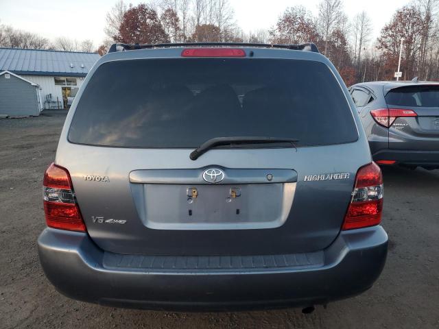 JTEEP21A540008858 - 2004 TOYOTA HIGHLANDER BLUE photo 6