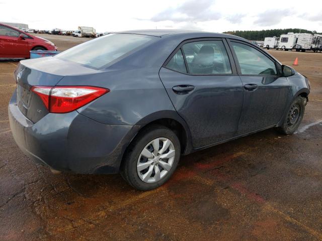 2T1BURHE1FC407499 - 2015 TOYOTA COROLLA L GRAY photo 3