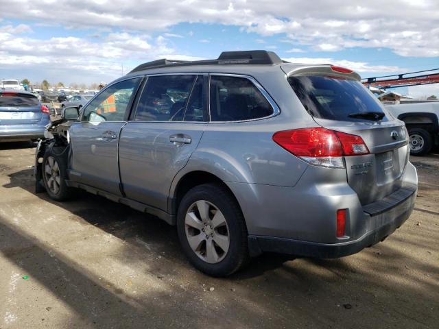 4S4BRCCC5B3374591 - 2011 SUBARU OUTBACK 2.5I PREMIUM BLUE photo 2