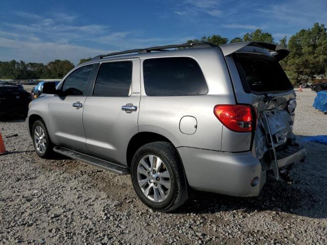 5TDZY68A58S004697 - 2008 TOYOTA SEQUOIA LIMITED SILVER photo 2