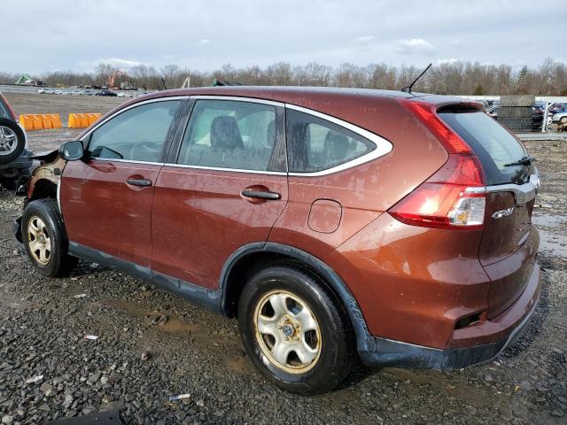 5J6RM4H34FL023834 - 2015 HONDA CR-V LX BROWN photo 2