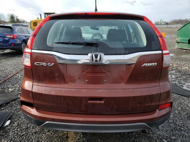 5J6RM4H34FL023834 - 2015 HONDA CR-V LX BROWN photo 6