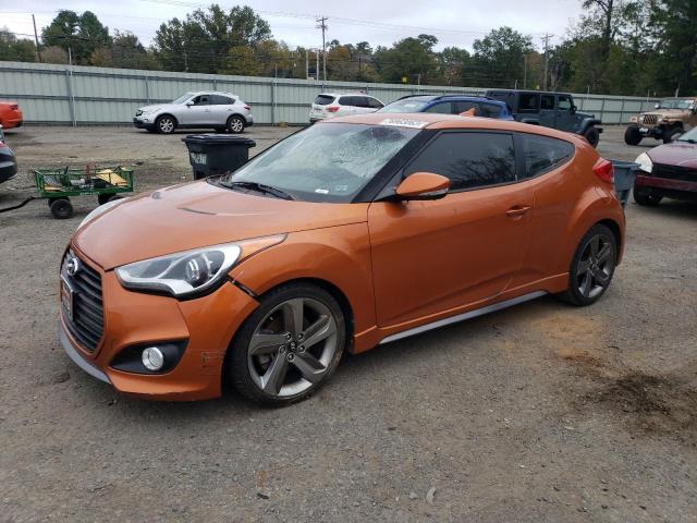 KMHTC6AE8EU190370 - 2014 HYUNDAI VELOSTER TURBO ORANGE photo 1