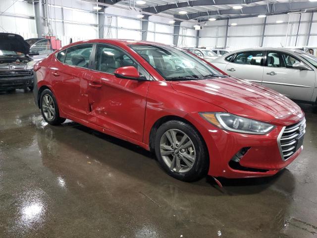 5NPD84LF1JH263216 - 2018 HYUNDAI ELANTRA SEL RED photo 4