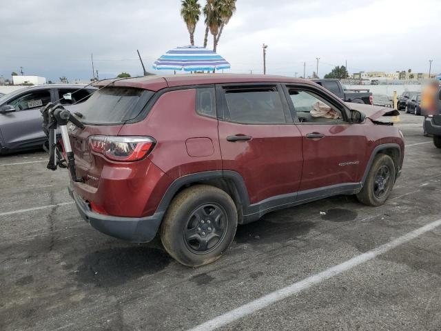 3C4NJCAB1LT258037 - 2020 JEEP COMPASS SPORT BURGUNDY photo 3