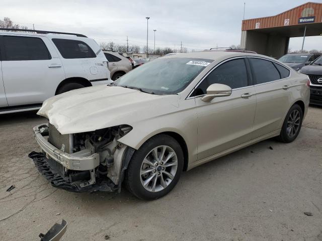 3FA6P0HD2HR400673 - 2017 FORD FUSION SE BEIGE photo 1