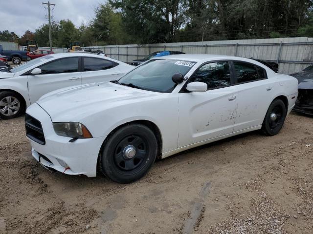 2C3CDXAG4DH589968 - 2013 DODGE CHARGER POLICE WHITE photo 1
