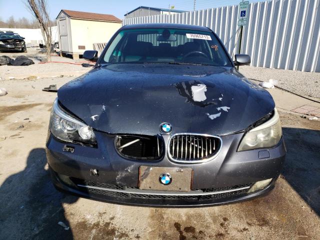 WBANU5C56AC128609 - 2010 BMW 528 I GRAY photo 5