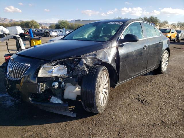 W04GN5ECXB1119245 - 2011 BUICK REGAL CXL BLACK photo 1