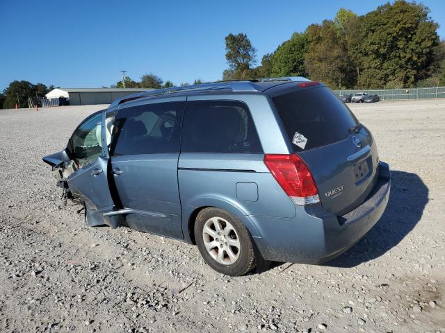 5N1BV28U38N111276 - 2008 NISSAN QUEST S BLUE photo 2