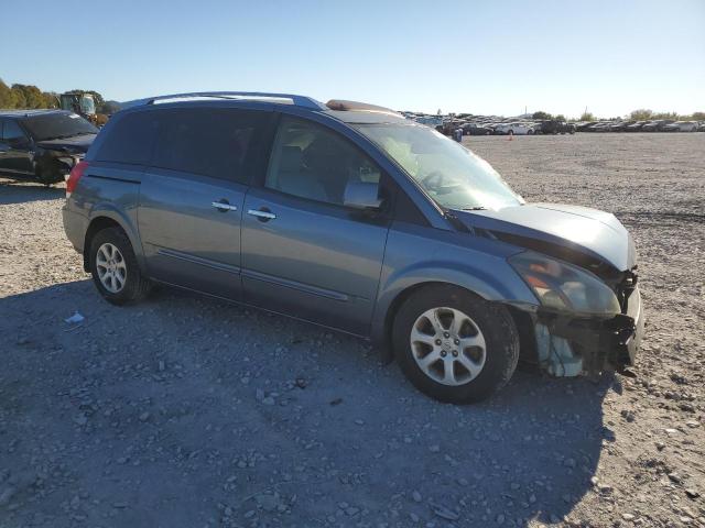 5N1BV28U38N111276 - 2008 NISSAN QUEST S BLUE photo 4