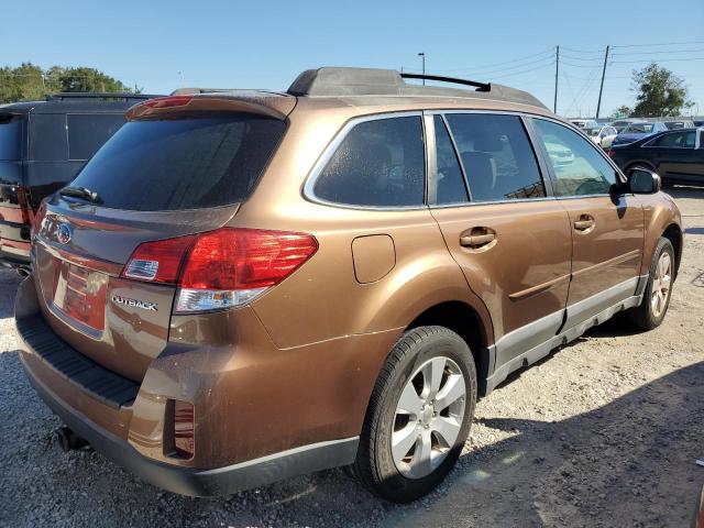 4S4BRBBC7B3329115 - 2011 SUBARU OUTBACK 2.5I PREMIUM BROWN photo 3