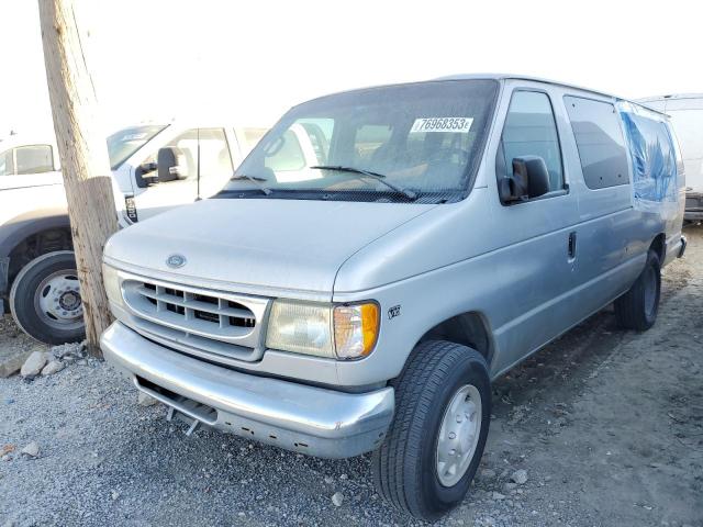 1FBSS31S12HB10326 - 2002 FORD ECONOLINE E350 SUPER DUTY WAGON SILVER photo 1