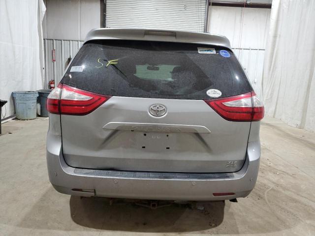 5TDDK3DC0FS122655 - 2015 TOYOTA SIENNA XLE SILVER photo 6