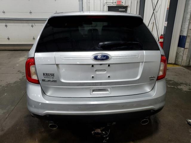 2FMDK4JC5DBB68535 - 2013 FORD EDGE SEL SILVER photo 6