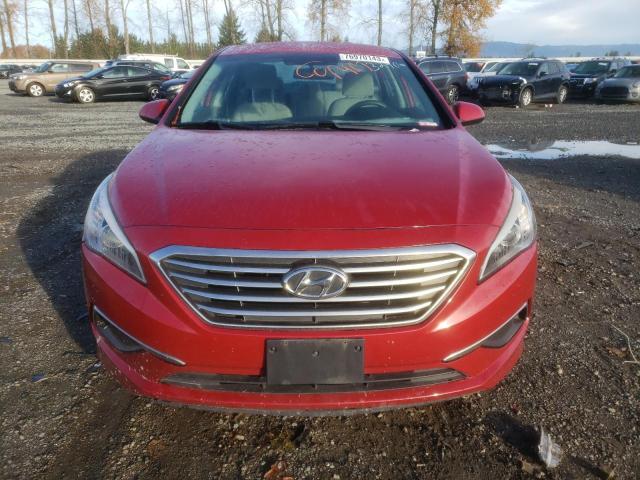 5NPE24AF7HH473290 - 2017 HYUNDAI SONATA SE RED photo 5