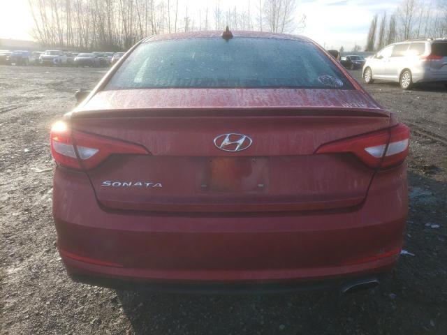 5NPE24AF7HH473290 - 2017 HYUNDAI SONATA SE RED photo 6