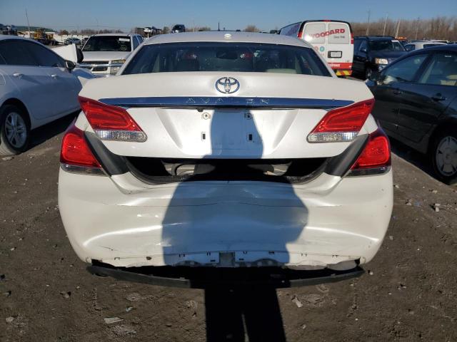 4T1BK3DB3BU429186 - 2011 TOYOTA AVALON LIM BASE WHITE photo 6