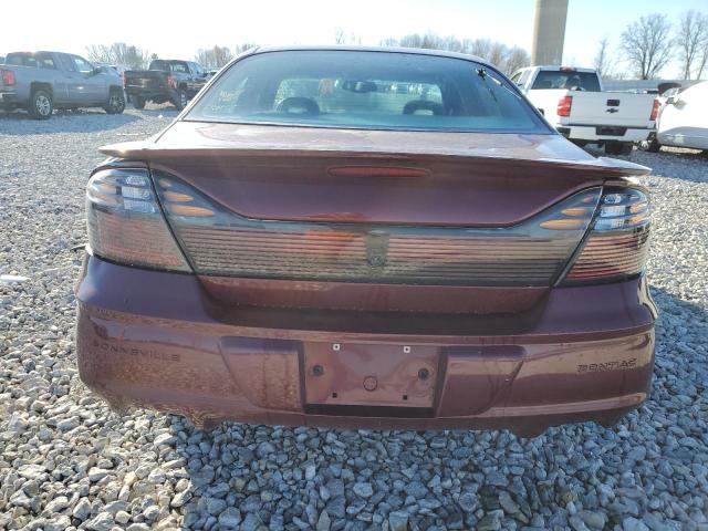 1G2HZ541524171609 - 2002 PONTIAC BONNEVILLE SSEI BURGUNDY photo 6