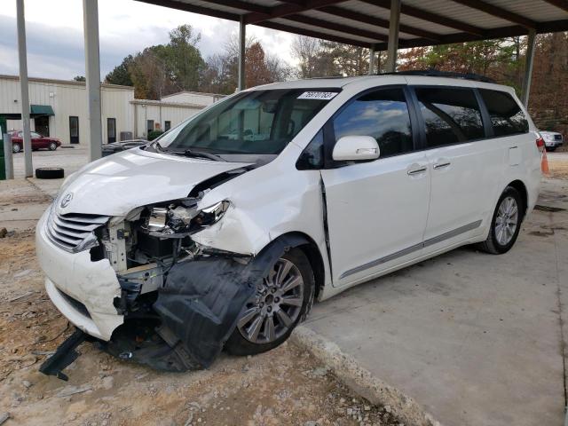 5TDYK3DC1ES408790 - 2014 TOYOTA SIENNA XLE WHITE photo 1