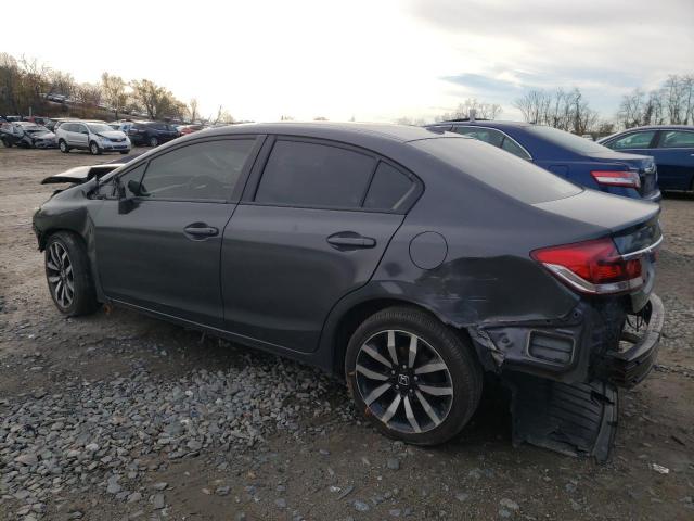 2HGFB2F99EH549299 - 2014 HONDA CIVIC EXL Մոխրագույն լուսանկար 2