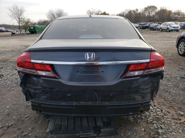 2HGFB2F99EH549299 - 2014 HONDA CIVIC EXL Մոխրագույն լուսանկար 6