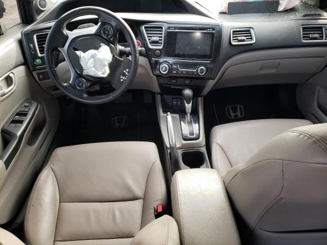 2HGFB2F99EH549299 - 2014 HONDA CIVIC EXL Մոխրագույն լուսանկար 8