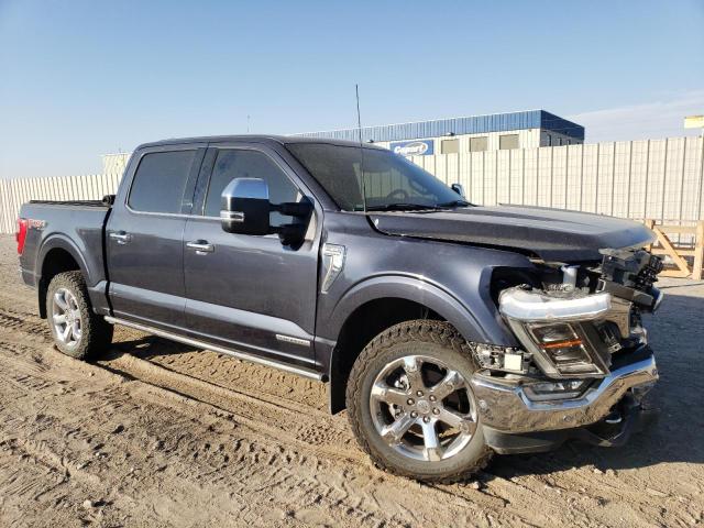 1FTFW1ED1MFB78237 - 2021 FORD F150 SUPERCREW BLUE photo 4