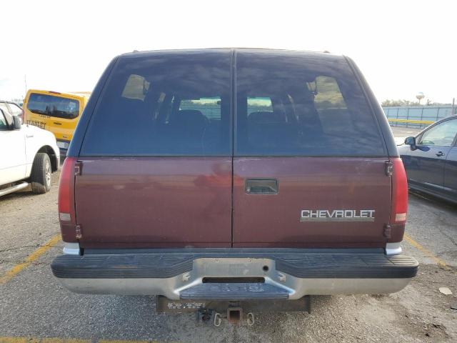 1GNFK16K3PJ409933 - 1993 CHEVROLET SUBURBAN K1500 MAROON photo 6