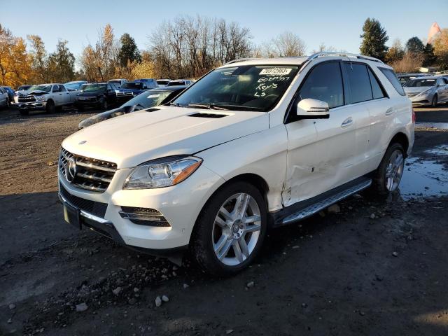 4JGDA5HBXFA494285 - 2015 MERCEDES-BENZ ML 350 4MATIC WHITE photo 1