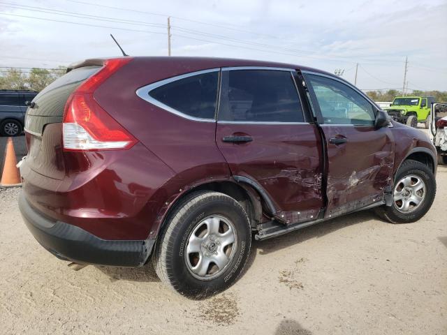 5J6RM3H32CL022834 - 2012 HONDA CR-V LX BURGUNDY photo 3