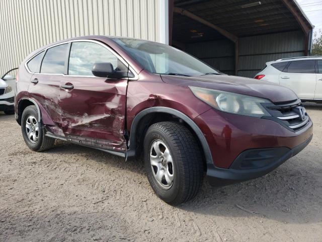 5J6RM3H32CL022834 - 2012 HONDA CR-V LX BURGUNDY photo 4