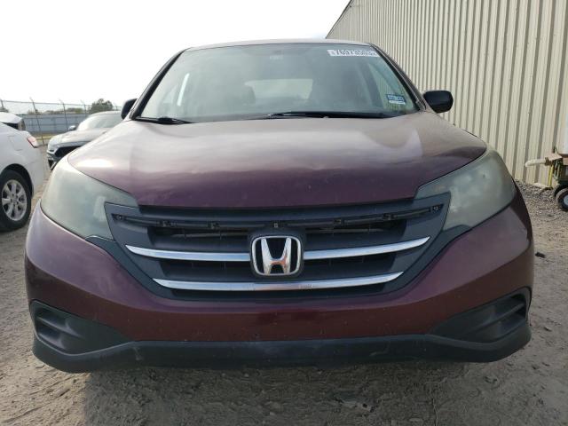 5J6RM3H32CL022834 - 2012 HONDA CR-V LX BURGUNDY photo 5